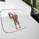 Muscular Wet Dog Man with Lamborghini Sticker, perfect gift for kids and teens to decorate their school supplies. Vinyl car decals suitable for cars, motorcycles, laptops, computers, backpacks, water bottles, and more.