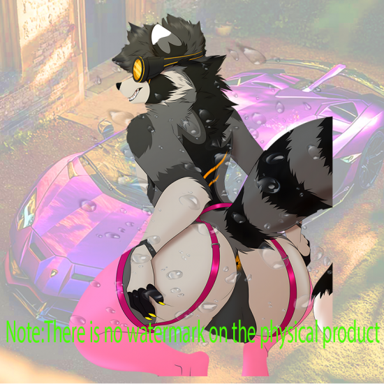 Furry Raccoon with Goggles and Pink Car Sticker, durable and weather-resistant, perfect for outdoor gear and vehicles. Vinyl car decals suitable for cars, motorcycles, laptops, computers, backpacks, water bottles, and more.