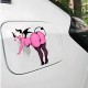 Pink Succubus Anime Girl Car Decal Sticker, perfect for teachers to use as rewards or classroom decorations. Vinyl car decals suitable for cars, motorcycles, laptops, computers, backpacks, water bottles, and more.