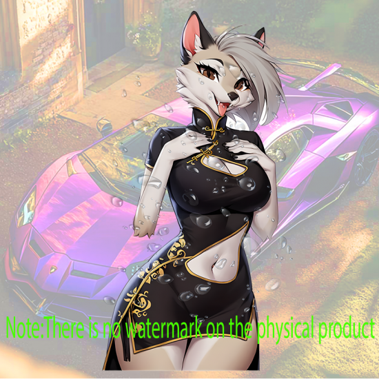 Furry Girl Cheongsam Car Decal, perfect for teachers to use as rewards or classroom decorations. Vinyl car decals suitable for cars, motorcycles, laptops, computers, backpacks, water bottles, and more.