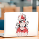 Anthro Wolf Girl Bikini Car Decal/Sticker, fun addition to your scrapbook, photo album, or handmade cards. Vinyl car decals suitable for cars, motorcycles, laptops, computers, backpacks, water bottles, and more.