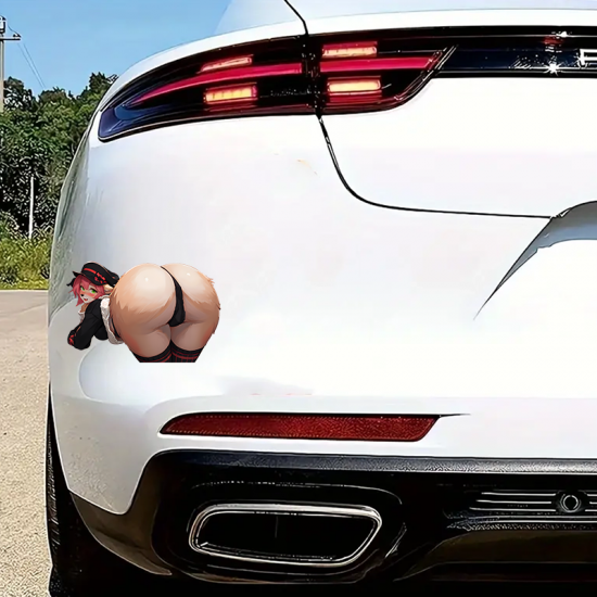 Furry Girl Booty Car Decal, ideal for water bottles, hydro flasks, phones, tablets, and car bumpers. Vinyl car decals suitable for cars, motorcycles, laptops, computers, backpacks, water bottles, and more.