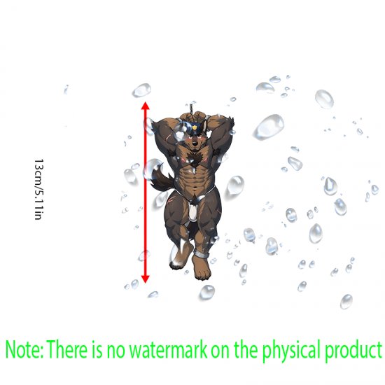 Handcuffed Wolf Cop Car Decal, ideal for personalizing your workspace, desk, monitor, and keyboard. Vinyl car decals suitable for cars, motorcycles, laptops, computers, backpacks, water bottles, and more.