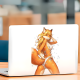 Sexy Fox Girl Bikini Car Decal Sticker, adds a personal touch to your luggage, travel bags, and backpacks. Vinyl car decals suitable for cars, motorcycles, laptops, computers, backpacks, water bottles, and more.
