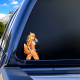 Sexy Fox Girl Bikini Car Decal Sticker, adds a personal touch to your luggage, travel bags, and backpacks. Vinyl car decals suitable for cars, motorcycles, laptops, computers, backpacks, water bottles, and more.