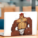 Muscular Bear Furry Sticker/Decal, ideal for personalizing your workspace, desk, monitor, and keyboard. Vinyl car decals suitable for cars, motorcycles, laptops, computers, backpacks, water bottles, and more.