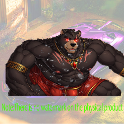 Muscular Bear Warrior Sticker/Decal, cool decal for skateboards, snowboards, surfboards, and longboards. Vinyl car decals suitable for cars, motorcycles, laptops, computers, backpacks, water bottles, and more.