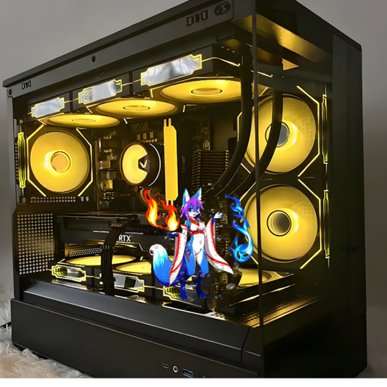 Fire and Ice Furry Fox Girl Sticker, ideal for bullet journaling, scrapbooking, and creative planning. Vinyl car decals suitable for cars, motorcycles, laptops, computers, backpacks, water bottles, and more.