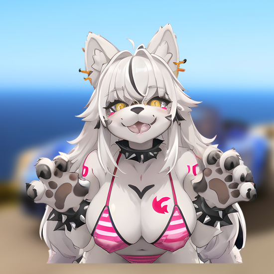 Bikini Furry Wolf Girl Sticker/Decal, the perfect finishing touch for your scrapbooking masterpiece. Vinyl car decals suitable for cars, motorcycles, laptops, computers, backpacks, water bottles, and more.