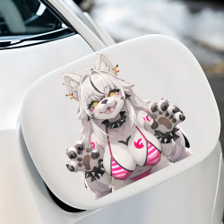 Bikini Furry Wolf Girl Sticker/Decal, the perfect finishing touch for your scrapbooking masterpiece. Vinyl car decals suitable for cars, motorcycles, laptops, computers, backpacks, water bottles, and more.