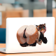 Wet Furry Fox Girl Booty Sticker, high-quality vinyl for personalized decoration of laptops and water bottles. Vinyl car decals suitable for cars, motorcycles, laptops, computers, backpacks, water bottles, and more.