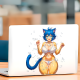 Anime Catgirl Bikini Car Wash Sticker, ideal for bullet journaling, scrapbooking, and creative planning. Vinyl car decals suitable for cars, motorcycles, laptops, computers, backpacks, water bottles, and more.