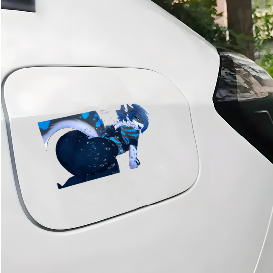 Sexy Furry Car Decal Sticker, suitable for decorating envelopes, letters, and invitation cards. Vinyl car decals suitable for cars, motorcycles, laptops, computers, backpacks, water bottles, and more.