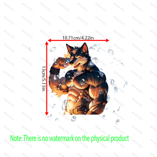 Buff Wolf Furry with Sports Car Sticker, make your belongings stand out with this unique vinyl sticker. Vinyl car decals suitable for cars, motorcycles, laptops, computers, backpacks, water bottles, and more.