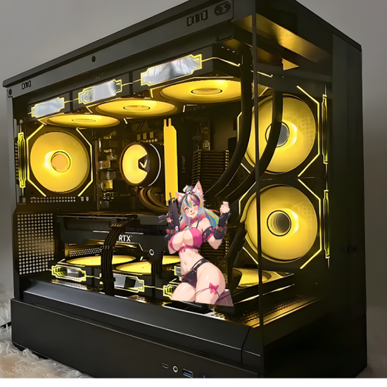 Anime Furry Girl with Gun and Purple Car Sticker, water-proof and sun-proof, great for car windows and bumpers. Vinyl car decals suitable for cars, motorcycles, laptops, computers, backpacks, water bottles, and more.