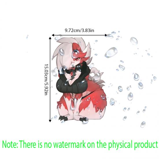 Furry Anthro Lycanroc Car Decal Sticker, adds style to your daily planner, notebook, and office supplies. Vinyl car decals suitable for cars, motorcycles, laptops, computers, backpacks, water bottles, and more.