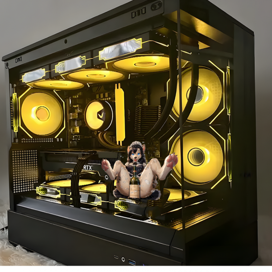 Furry Maid with Wine Bottle Car Decal, suitable for smooth surfaces like glass, mirrors, windows, and tiles. Vinyl car decals suitable for cars, motorcycles, laptops, computers, backpacks, water bottles, and more.