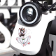 Furry Wolf Girl Sticker with Car Background, perfect for decorating bicycle frames, helmets, and accessories. Vinyl car decals suitable for cars, motorcycles, laptops, computers, backpacks, water bottles, and more.