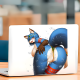 Sexy Blue Fox Girl Waterproof Sticker, suitable for adding character to your car's rear windshield. Vinyl car decals suitable for cars, motorcycles, laptops, computers, backpacks, water bottles, and more.