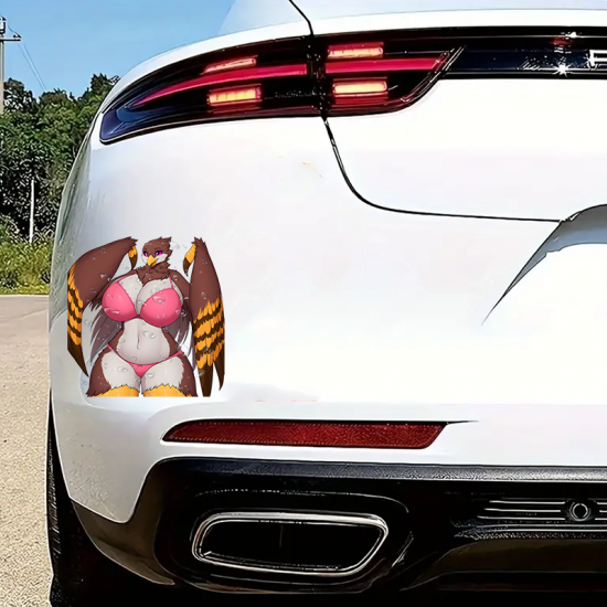 Sexy Eagle Anthro Sticker, adds style to your daily planner, notebook, and office supplies. Vinyl car decals suitable for cars, motorcycles, laptops, computers, backpacks, water bottles, and more.
