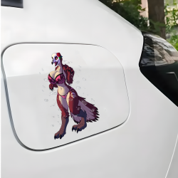 Sexy Eagle Furry Sticker Decal, versatile decal for tablets, smartphones, and power banks. Vinyl car decals suitable for cars, motorcycles, laptops, computers, backpacks, water bottles, and more.