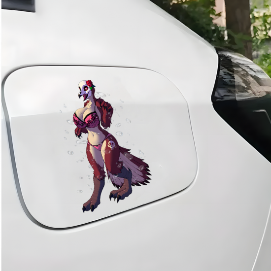 Sexy Eagle Furry Sticker Decal, versatile decal for tablets, smartphones, and power banks. Vinyl car decals suitable for cars, motorcycles, laptops, computers, backpacks, water bottles, and more.