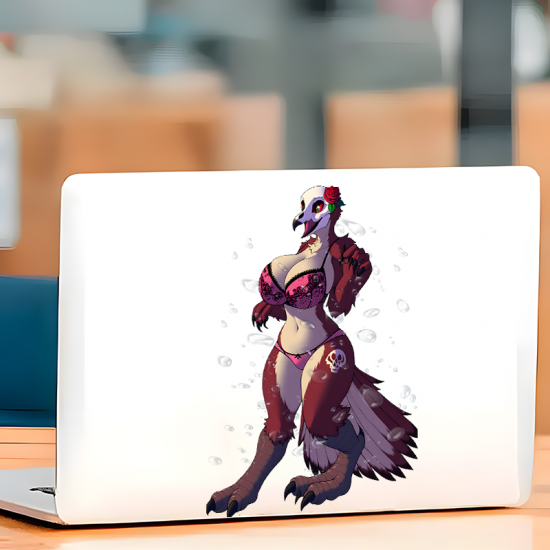 Sexy Eagle Furry Sticker Decal, versatile decal for tablets, smartphones, and power banks. Vinyl car decals suitable for cars, motorcycles, laptops, computers, backpacks, water bottles, and more.