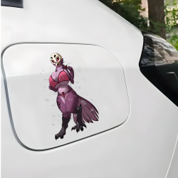 Bird Skull Girl Bikini Rose Car Sticker Decal, water-resistant sticker suitable for mugs, cups, and tumblers. Vinyl car decals suitable for cars, motorcycles, laptops, computers, backpacks, water bottles, and more.
