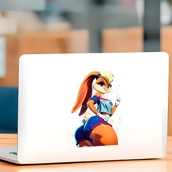 Lola Bunny Car Decal - Space Jam Cartoon Sticker, a fun way to personalize your lunch box, cooler, or thermos. Vinyl car decals suitable for cars, motorcycles, laptops, computers, backpacks, water bottles, and more.