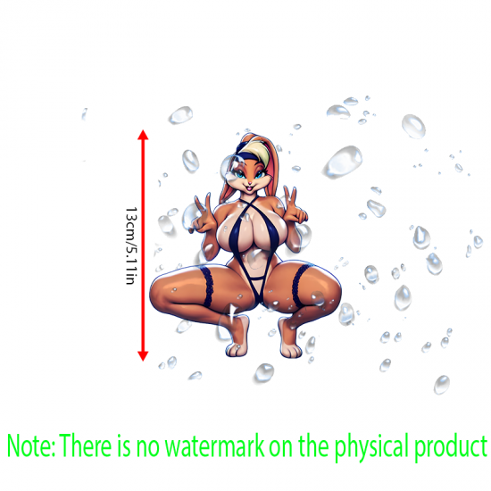 Sexy Bunny Girl Car Decal Sticker, strong adhesive suitable for travel suitcases and cargo boxes. Vinyl car decals suitable for cars, motorcycles, laptops, computers, backpacks, water bottles, and more.