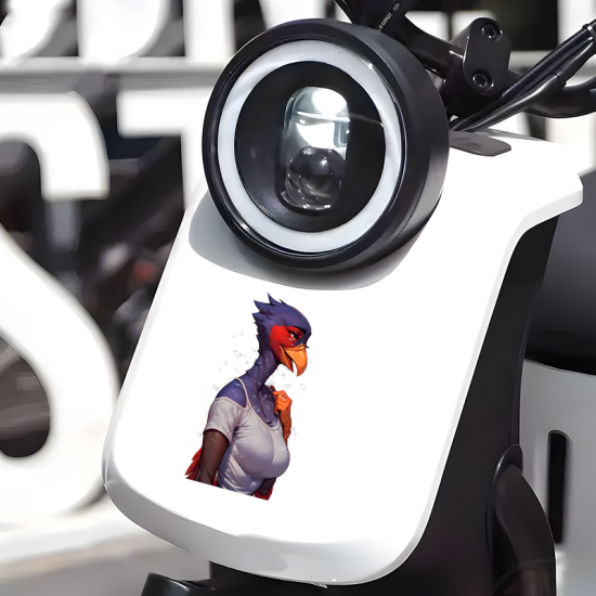 Sexy Bird Anthro Car Sticker, excellent for decorating bedroom doors, lockers, and furniture. Vinyl car decals suitable for cars, motorcycles, laptops, computers, backpacks, water bottles, and more.