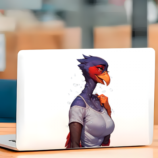 Sexy Bird Anthro Car Sticker, excellent for decorating bedroom doors, lockers, and furniture. Vinyl car decals suitable for cars, motorcycles, laptops, computers, backpacks, water bottles, and more.