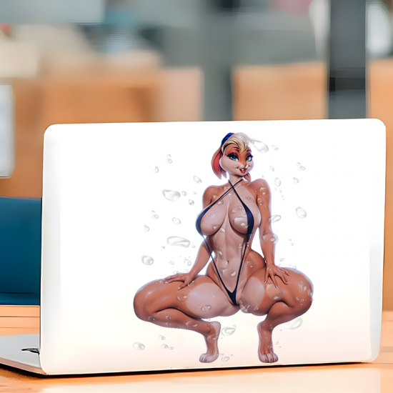 Lola Bunny Bikini Car Sticker, suitable for fixing up old furniture or adding flair to new items. Vinyl car decals suitable for cars, motorcycles, laptops, computers, backpacks, water bottles, and more.