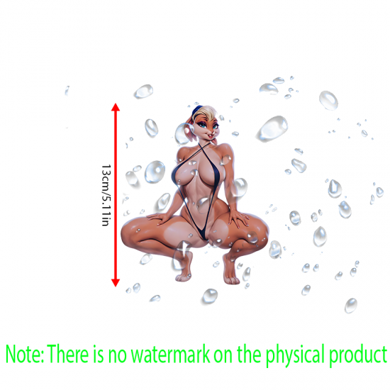 Lola Bunny Bikini Car Sticker, suitable for fixing up old furniture or adding flair to new items. Vinyl car decals suitable for cars, motorcycles, laptops, computers, backpacks, water bottles, and more.