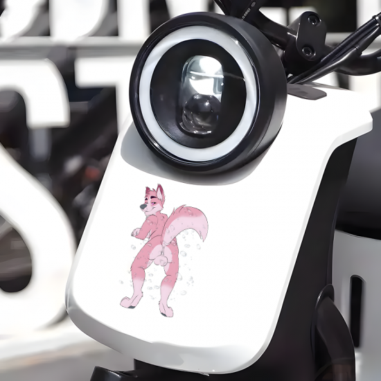 Pink Wolf Anthro Butt Car Decal Sticker, ideal for water bottles, hydro flasks, phones, tablets, and car bumpers. Vinyl car decals suitable for cars, motorcycles, laptops, computers, backpacks, water bottles, and more.