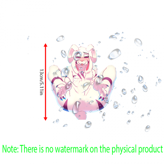 Ralsei NSFW Furry Car Sticker, great for musical instruments like guitar cases, drums, and pianos. Vinyl car decals suitable for cars, motorcycles, laptops, computers, backpacks, water bottles, and more.