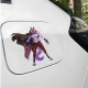 Anthropomorphic Wolf with Cape Car Decal Sticker, great for decorating notebooks, journals, scrapbooks, and gift packages. Vinyl car decals suitable for cars, motorcycles, laptops, computers, backpacks, water bottles, and more.