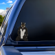 Masked Furry Wolf with Lamborghini Car Sticker, perfect for gaming setups, PC towers, and console skins. Vinyl car decals suitable for cars, motorcycles, laptops, computers, backpacks, water bottles, and more.