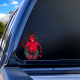 Anime Devil Girl Car Decal Sticker, perfect for gaming setups, PC towers, and console skins. Vinyl car decals suitable for cars, motorcycles, laptops, computers, backpacks, water bottles, and more.