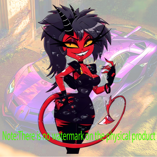 Millie Helluva Boss Sexy Devil Girl Sticker, ideal for bullet journaling, scrapbooking, and creative planning. Vinyl car decals suitable for cars, motorcycles, laptops, computers, backpacks, water bottles, and more.