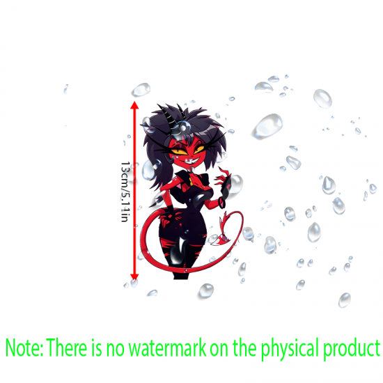 Millie Helluva Boss Sexy Devil Girl Sticker, ideal for bullet journaling, scrapbooking, and creative planning. Vinyl car decals suitable for cars, motorcycles, laptops, computers, backpacks, water bottles, and more.