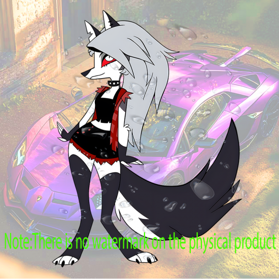 Loona Helluva Boss Anime Car Sticker Decal, perfect gift for kids and teens to decorate their school supplies. Vinyl car decals suitable for cars, motorcycles, laptops, computers, backpacks, water bottles, and more.