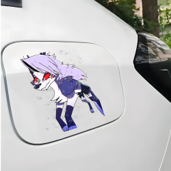 Loona Helluva Boss Car Decal Sticker, the perfect finishing touch for your scrapbooking masterpiece. Vinyl car decals suitable for cars, motorcycles, laptops, computers, backpacks, water bottles, and more.