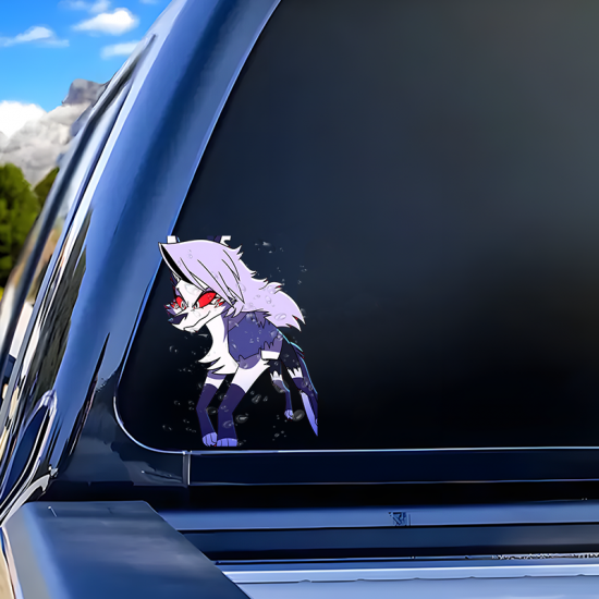 Loona Helluva Boss Car Decal Sticker, the perfect finishing touch for your scrapbooking masterpiece. Vinyl car decals suitable for cars, motorcycles, laptops, computers, backpacks, water bottles, and more.