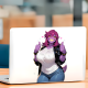 Susie Deltarune Thumbs Up Car Sticker/Decal, perfect for decorating bicycle frames, helmets, and accessories. Vinyl car decals suitable for cars, motorcycles, laptops, computers, backpacks, water bottles, and more.