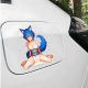 Anime Fox Girl Car Decal - VIP-426, waterproof vinyl decal for cars, motorcycles, bicycles, and helmets. Vinyl car decals suitable for cars, motorcycles, laptops, computers, backpacks, water bottles, and more.