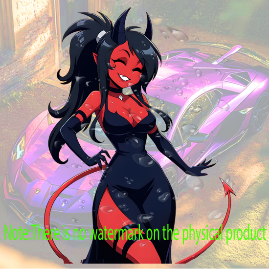 Anime Devil Girl Car Sticker Decal, ideal for customizing your airpods case or headphone stand. Vinyl car decals suitable for cars, motorcycles, laptops, computers, backpacks, water bottles, and more.