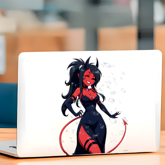 Anime Devil Girl Car Sticker Decal, ideal for customizing your airpods case or headphone stand. Vinyl car decals suitable for cars, motorcycles, laptops, computers, backpacks, water bottles, and more.