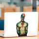 Muscular Lizard Furry with Rainbow Hair Sticker, ideal for customizing your airpods case or headphone stand. Vinyl car decals suitable for cars, motorcycles, laptops, computers, backpacks, water bottles, and more.