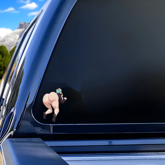 Furry Girl and Lamborghini Sticker, looks amazing on phone cases, tablets, gaming consoles, and controllers. Vinyl car decals suitable for cars, motorcycles, laptops, computers, backpacks, water bottles, and more.